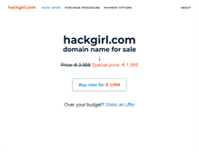 Tablet Screenshot of hackgirl.com